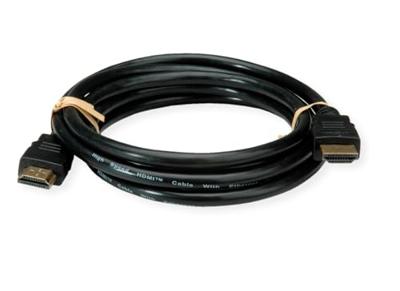 ROLINE RM 8K HDMI Ultra HD-kabel met ethernet, Male/Male, zwart, 2 m