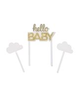 HEMA Herbruikbare taarttopper &apos;hello baby&apos; - thumbnail