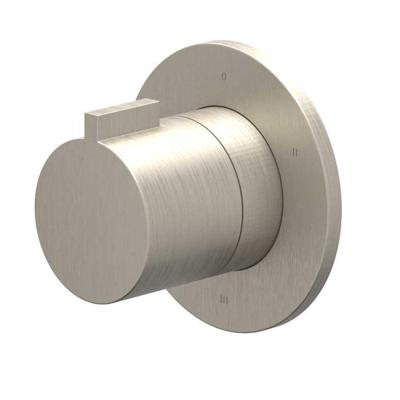 Afbouwdeel IVY Pact 3-Weg Stop-Omstel Symmetry Met Rond Rozet Geborsteld Nickel PVD Afbouwdeel IVY Pact 3-Weg Stop-Omstel Symmetry Met Rond Rozet Geborsteld Nickel PVD