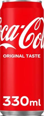 Blikje Coca Cola regular 33cl*