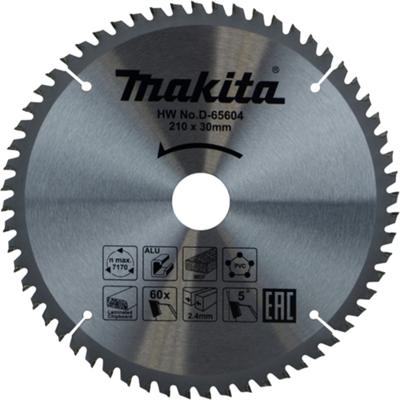 Makita Accessoires D-65604 Afkortzaagblad | div. materialen | 210x30x2,4 | 60T | 5g - D-65604