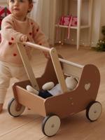Loopwagen-kinderwagen van FSC®-hout karamel - thumbnail