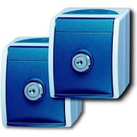 ABB 2CKA002083A0816 Geaard stopcontact IP44 Grijs-wit (RAL 7035), Blauw-groen