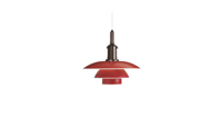 Louis Poulsen PH 3Ã‚Â½-3 Colour Hanglamp - Rood - thumbnail