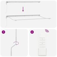 VidaXL Inklapbaar zonnescherm crème 350 x 200 cm - thumbnail