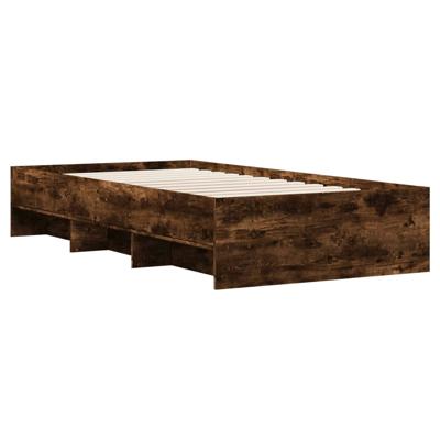 Bedframe zonder matras hout gerookt eikenkleurig 180x200 cm