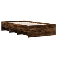 Bedframe zonder matras hout gerookt eikenkleurig 100x200 cm - thumbnail