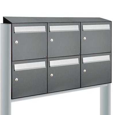 Allux Flow Set 3-Breed, 2-Hoog Met Dak Op Statief Antraciet - 40040065_3x2ds