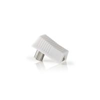 Nedis CSBW40995WT Iec (coax) -connector Male + Female - Gehoekt 2 Stuks Wit - thumbnail