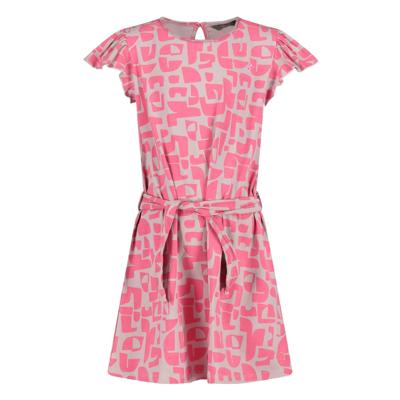 Quapi Zomer jurk meisjes - paars - AOP grafisch - Fara