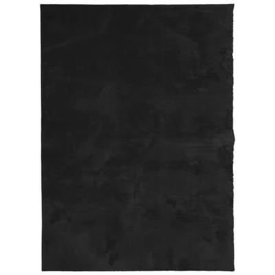 VidaXL Vloerkleed huarte laagpolig zacht wasbaar 160x230 cm zwart