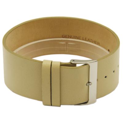 Horlogeband Universeel CCC.1033 / Z033 Leder Beige 28mm