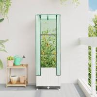 VidaXL Plantenbak verhoogd met kashoes 40x40x139 cm rattanlook - thumbnail