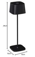 Konstsmide 7814-750 Capri USB-lamp LED LED vast ingebouwd 2.2 W Zwart - thumbnail