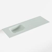MONDIAZ LEX Greey solid surface inleg wastafel voor toiletmeubel 90cm. Positie wasbak links - thumbnail