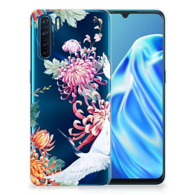 OPPO A91 | TPU Hoesje | Bird Flowers