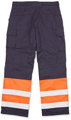 Blåkläder Multinorm winterwerkbroek 18691513 | Marineblauw/Oranje | Maat 54 - 7330509716847