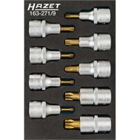 HAZET Dopsleutelbitset - TORX® 163-271/9 - 1/2 inch (12,5 mm) vierkant hol - Binnen-TORX®-profiel - 9-delig - T20 - T60 - thumbnail