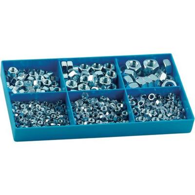838796 Moeren assortiment M3 - M10 DIN 934 Staal Verzinkt 615 onderdelen