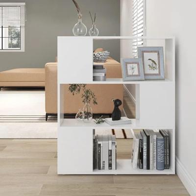 Boekenkast/kamerscherm 80x24x94 cm bewerkt hout wit