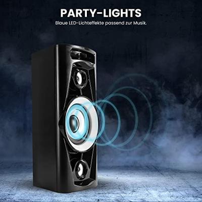 Reflexion PS07BT Karaokesysteem Incl. karaoke-functie, Incl. microfoon, Sfeerverlichting, Oplaadbaar