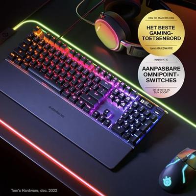 Steelseries APEX PRO toetsenbord Gamen USB QWERTY Brits Engels Zwart Steelseries APEX PRO toetsenbord Gamen USB QWERTY Brits Engels Zwart