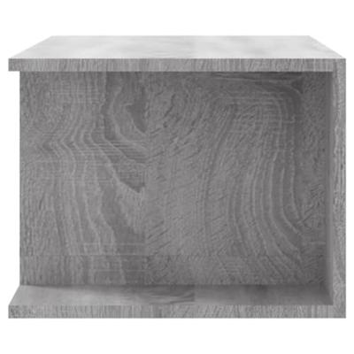 Tv-meubel met LED-verlichting 90x39x30 cm grijs sonoma eiken