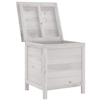 Tuinbox 50x49x56,5 cm massief vurenhout wit