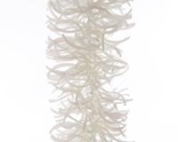 Lametta golfguirlande glans winterwit - thumbnail