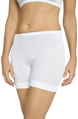 Directoir met pijpje 128 - Dames boxershort lange pijpjes - Klassiek oma ondergoed - Ouderwets - 100% katoen