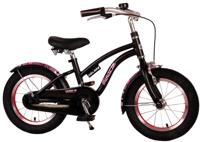 Volare miracle kinderfiets - meisjes - 14 inch - mat zwart - prime collection - thumbnail