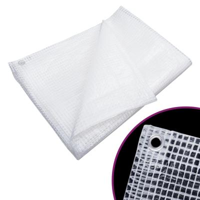 VidaXL Dekzeil leno 140 g/m² 3x3 m wit