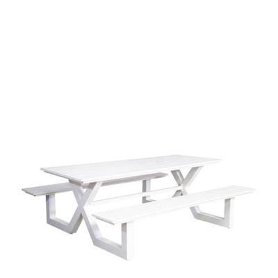 Family aluminium picknicktafel wit Family aluminium picknicktafel wit