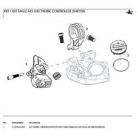 Sram Versd xx1/x01 eagle axs batterij afdekkap zw - thumbnail