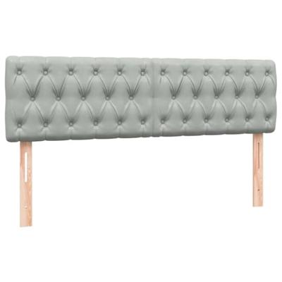 Boxspring met matras fluweel lichtgrijs 160x210 cm