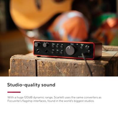 Focusrite Scarlett 2i2 Studio 4th Gen USB audio interfaceset