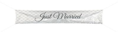 Bruiloft Spandoek Just Married 300x60cm