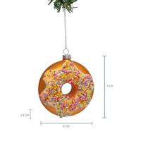 Nordic Light Kerstbal Donut Roze Confetti 10 cm - thumbnail