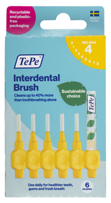 TePe Interdentale Rager Original Geel 0,7mm TePe Interdentale Rager Original Geel 0,7mm