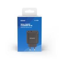 SAVIO LA-06/B USB Quick Charge Power Delivery 3.0 30W Interne lader - thumbnail