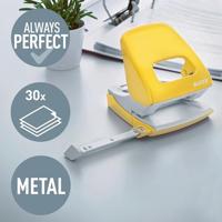 Leitz WOW perforator, 30 blad, geel, op blister - thumbnail