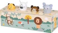 Small Foot - houten dansende dieren met geluiden safari fsc - thumbnail