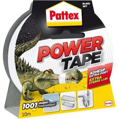 PATTEX Krachtige zelfklevende tape - wit - 10 m
