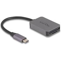 DeLOCK 91009 geheugenkaartlezer USB 3.2 Gen 1 (3.1 Gen 1) Type-C Grijs - thumbnail