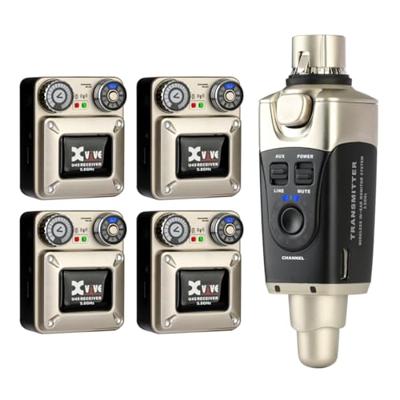 Xvive U45R4 In-Ear Monitor Wireless System 5.8 GHz bundel met 4 ontvangers