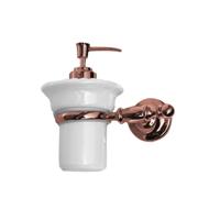 Zeepdispenser Sapho Perla Hangend 15x15 Rose Goud / Wit Sapho - thumbnail