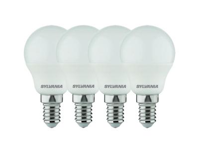 Sylvania Ledlamp - e14 - 470 lm - kogel - mat - 4 stuks
