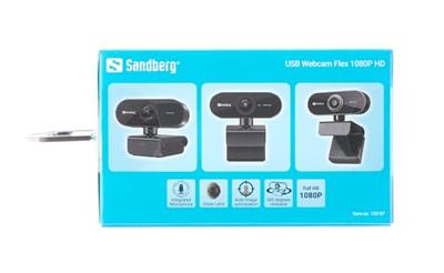 Webcam sandberg usb flex 133 97 zwart