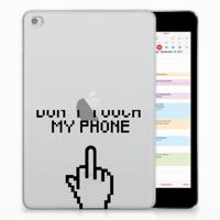 Apple iPad Mini 4 | Mini 5 (2019) Print Case Finger Don't Touch My Phone - thumbnail