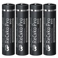 GP NiMH oplaadbare batterij AAA 800mA blister(4) - 3311490 - thumbnail